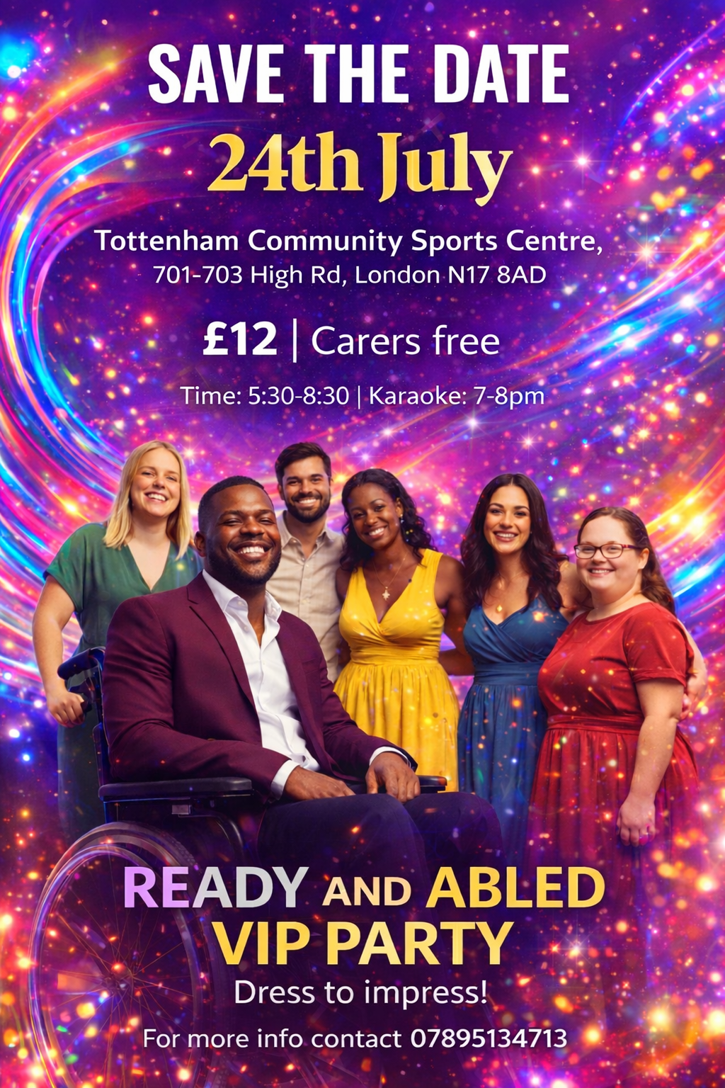 Ready & Abled VIP Party – Celebrating Ability, Inclusion & Community Wheelchair admission
