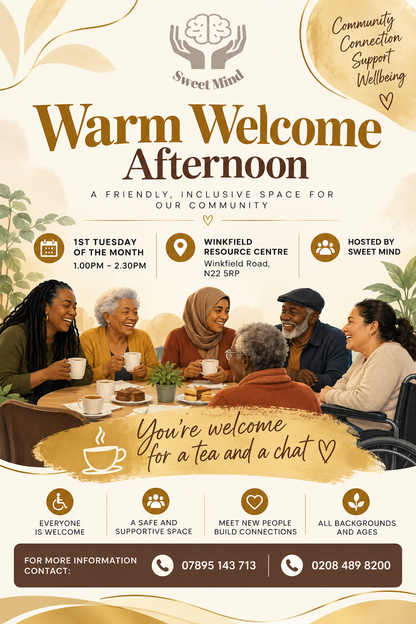 Coffee Mornings and warm welcome afternoons.